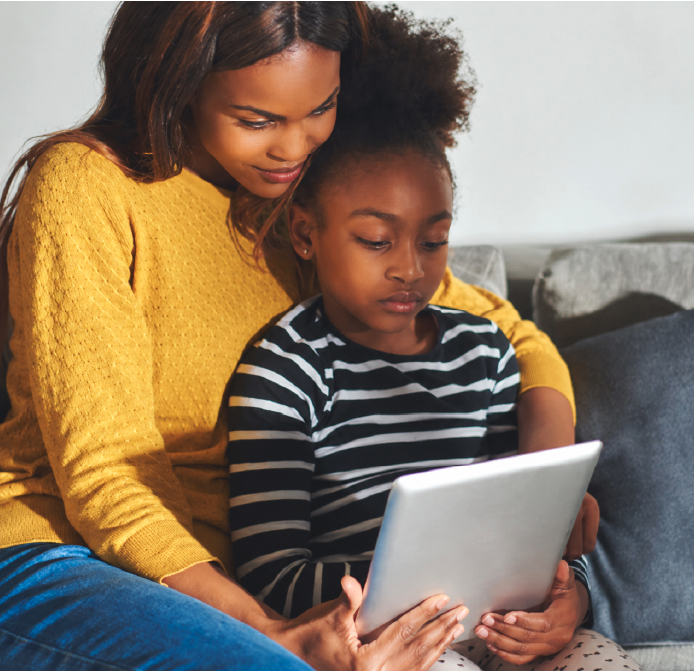 Family using Moxie together
